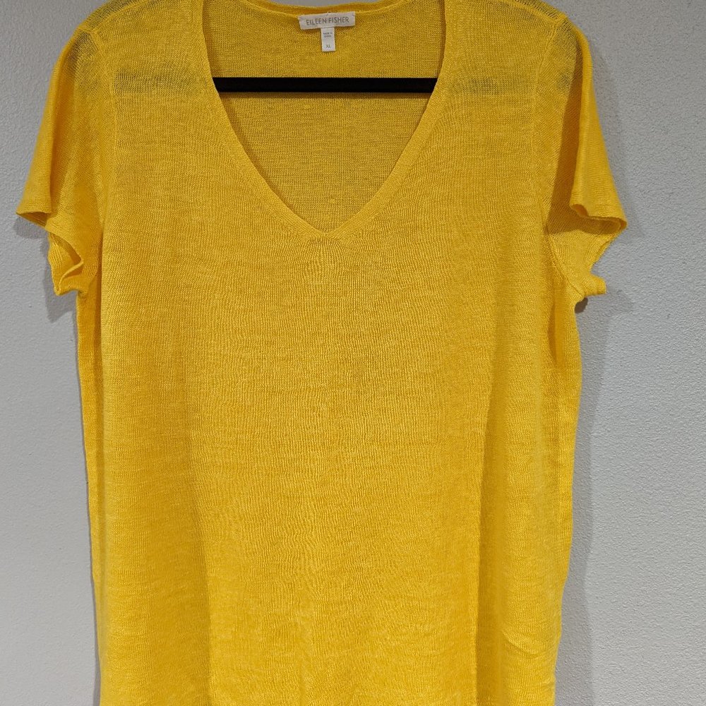 Eileen Fisher Organic Linen Tee